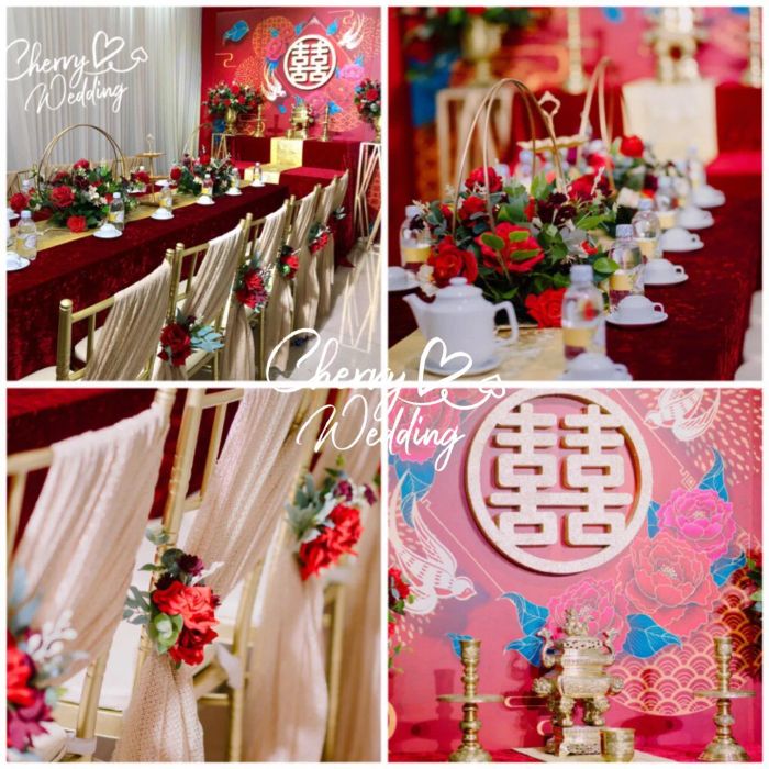 Không gian tiệc cưới lộng lẫy do Cherry Wedding thiết kế