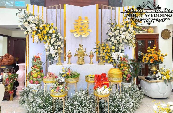 Hình ảnh trang trí tiệc cưới tinh tế từ Như Ý Wedding