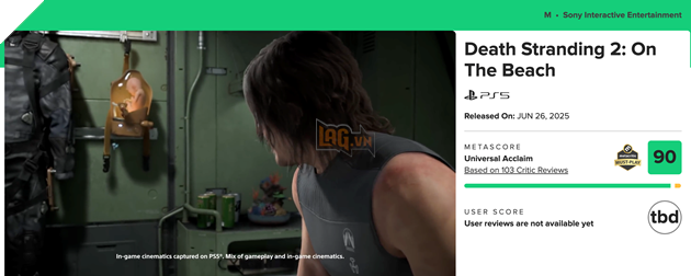 Tác phẩm mới nhất của Kojima đang giữ vững mức điểm 90 trên Metacritic