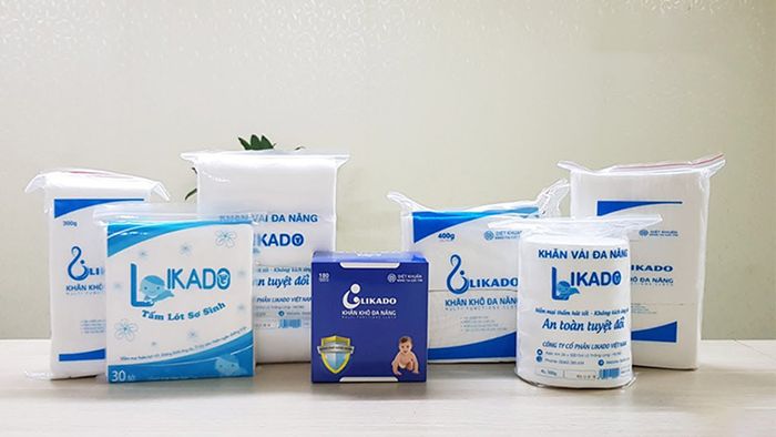 Hình ảnh minh họa khăn vải khô đa năng Likado - thiết kế sang trọng, tiện dụng