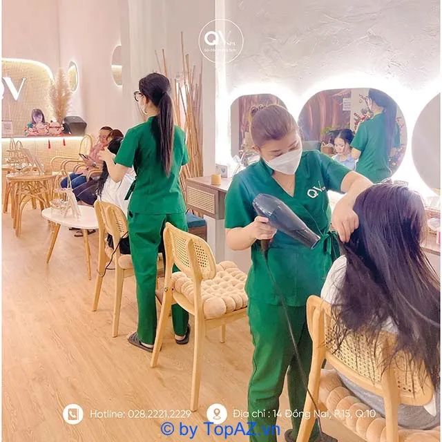 QV Spa - Địa chỉ vàng chăm sóc tóc dưỡng sinh Quận 10