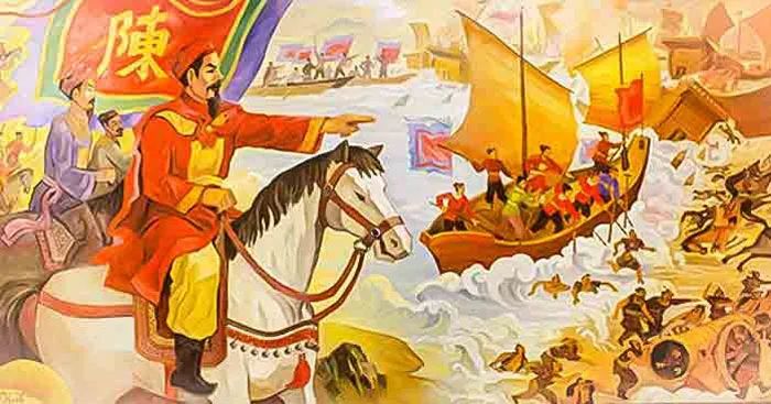 Tranh minh họa sống động: Hình ảnh danh tướng Phạm Ngũ Lão (Nguồn: Internet)