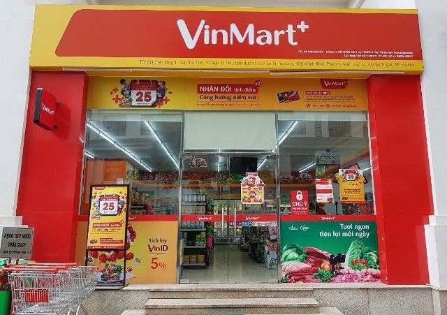 Không gian mua sắm hiện đại tại siêu thị VinMart