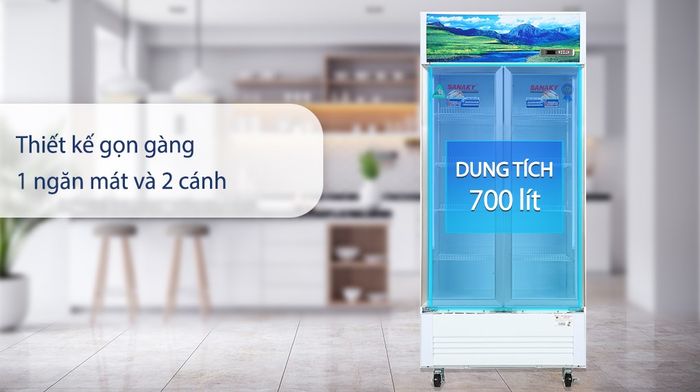 Hình ảnh tủ mát Sanaky - Thiết kế hiện đại, công nghệ tiên tiến