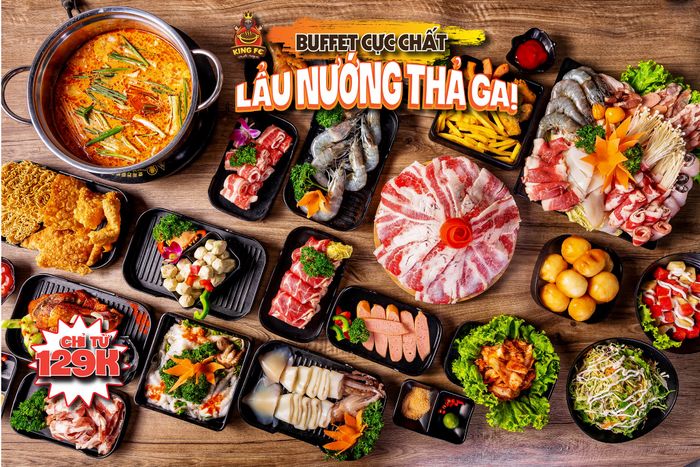 Không gian ấm cúng với nồi lẩu bốc khói nghi ngút tại King Fe Buffet (Ảnh 1)