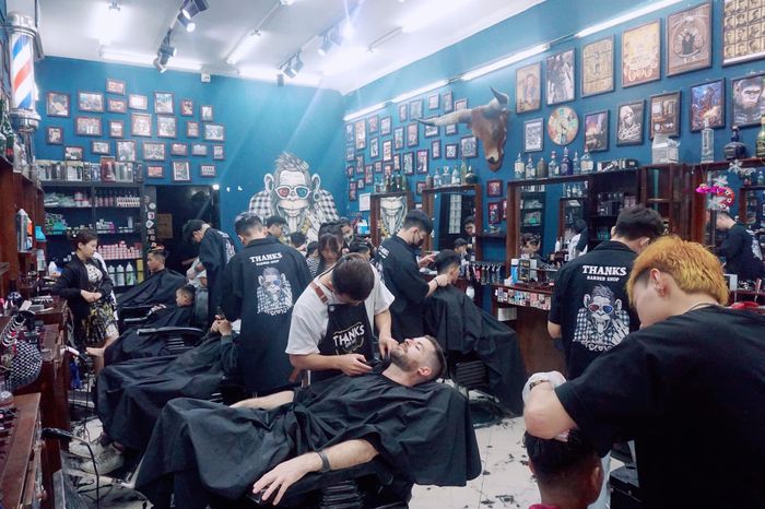 Tác phẩm nghệ thuật tạo mẫu tóc tại Thanks Barber Shop