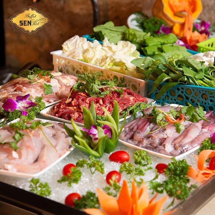 Hình ảnh không gian sang trọng tại Buffet Sen Việt - A25 Hotel & Spa