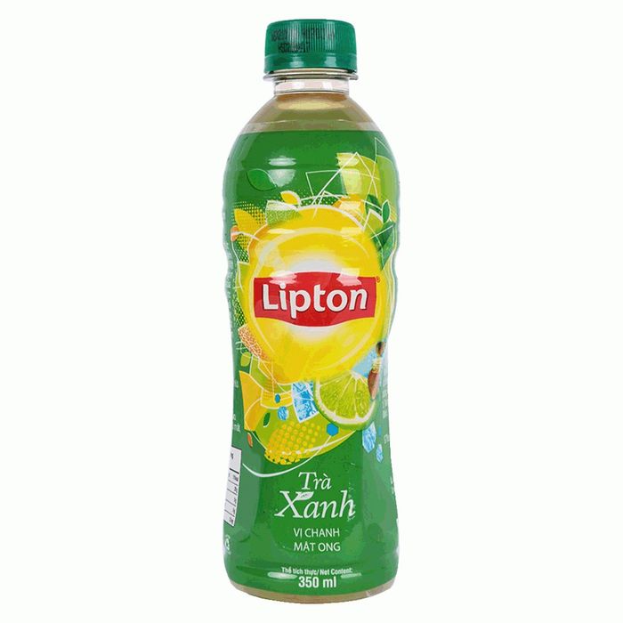 Hình ảnh thực tế trà xanh Lipton chanh mật ong