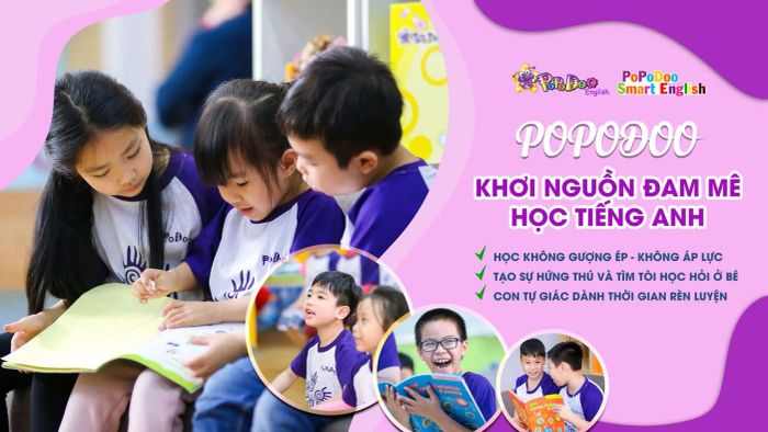 Không gian học tập sáng tạo tại Popodoo Smart English