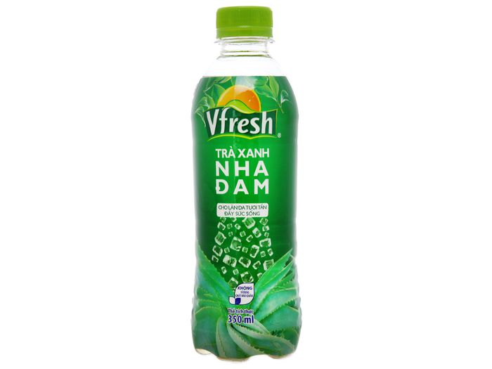 Hình ảnh trà xanh nha đam Vfresh chính hãng