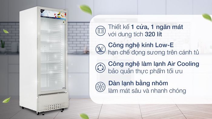 Hình ảnh chân thực tủ mát Aqua - phiên bản cao cấp