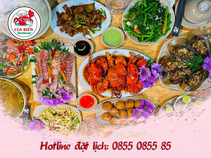 Không gian sang trọng và view biển tuyệt đẹp tại Cua Biển Restaurant