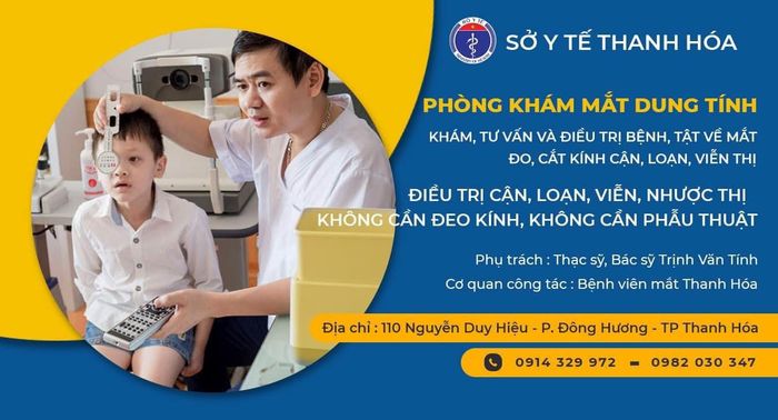 Hình ảnh cơ sở vật chất hiện đại tại Phòng khám Mắt Dung Tính