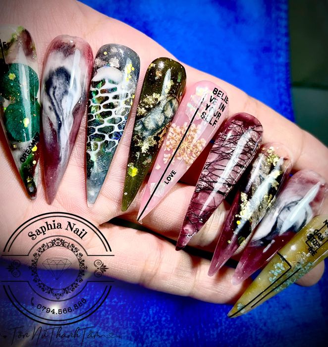 Sapphire Nails Huế - Hình ảnh những mẫu nail độc đáo, sáng tạo