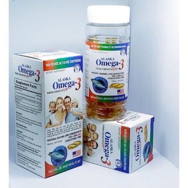 Viên dầu cá Alaska Omega3 kết hợp Coenzyme Q10 - Ảnh minh họa 1