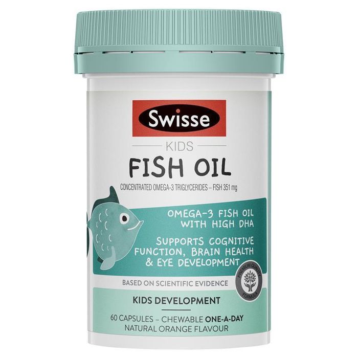 Viên dầu cá Swisse Kids bổ sung DHA hỗ trợ phát triển trí não cho trẻ - Ảnh minh họa 1