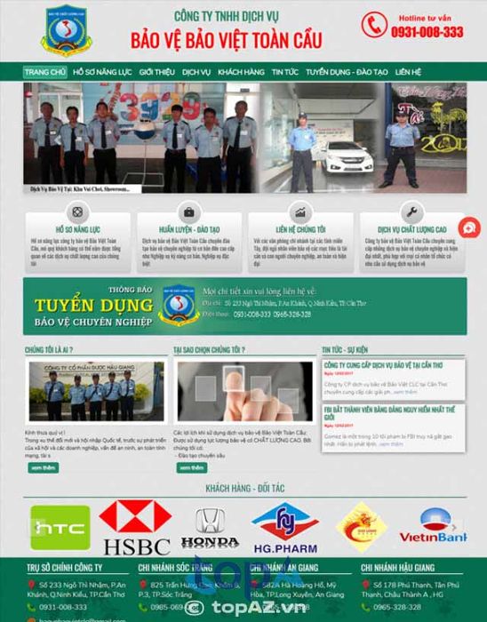 Đơn vị thiết kế web chuyên nghiệp tại Cần Thơ