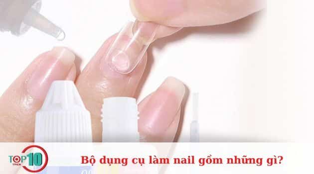 Bộ móng giả và keo dán chuyên nghiệp