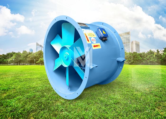 Hình ảnh hệ thống quạt công nghiệp chất lượng cao tại nhà máy Vimax