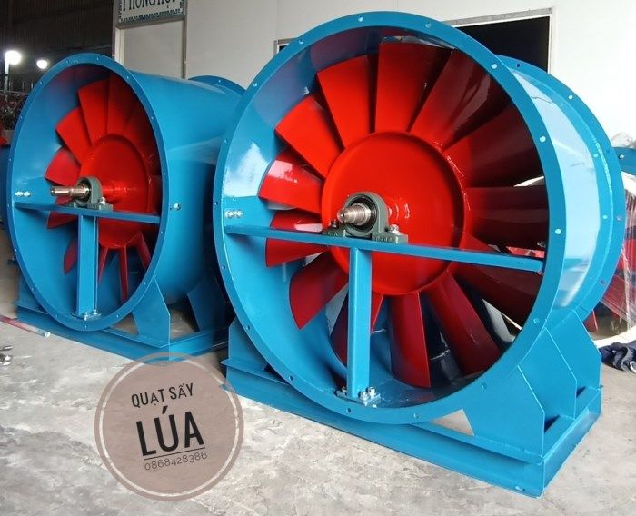 Hình ảnh hệ thống quạt công nghiệp Thịnh Phát đang hoạt động tại nhà máy