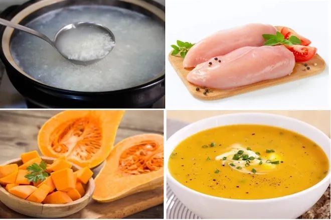 Cháo gà bí đỏ - Món quà ấm áp cho dạ dày ngày Tết