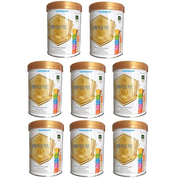 Hình ảnh sữa XO Kid Namyang - thiết kế sang trọng với tone màu vàng kim cao cấp
