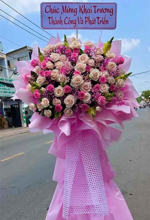 Hoa chúc mừng khai trương đẹp nhất Sài Gòn - thiết kế riêng theo phong cách doanh nghiệp