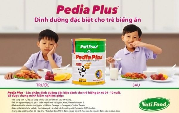 Hình ảnh chân thực sữa Nuti Pedia Plus - người bạn đồng hành của trẻ biếng ăn