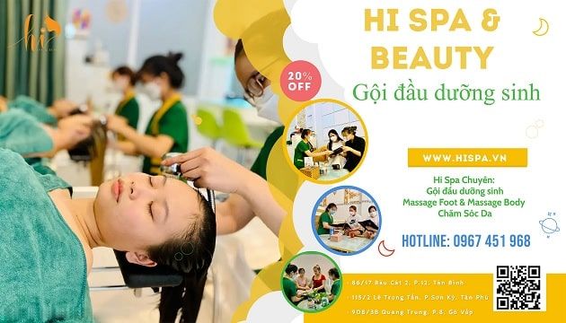 Hi Spa & Beauty - Địa chỉ vàng cho liệu trình gội đầu thảo dược cao cấp tại Sài Gòn