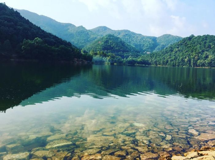 Khoảnh khắc hoàng hôn lãng mạn bên Hồ Kèo Cà