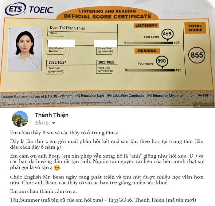 Khoảnh khắc truyền đạt kiến thức từ Thầy Bean