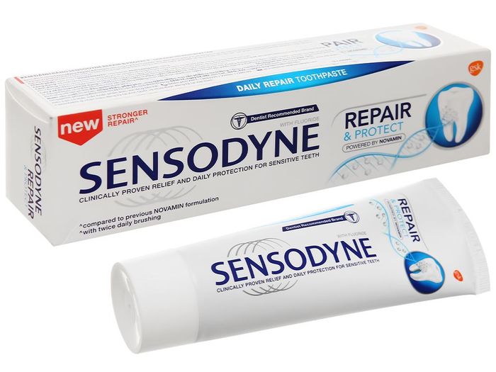 Hình ảnh kem đánh răng Sensodyne Repair & Protect phục hồi cho răng nhạy cảm