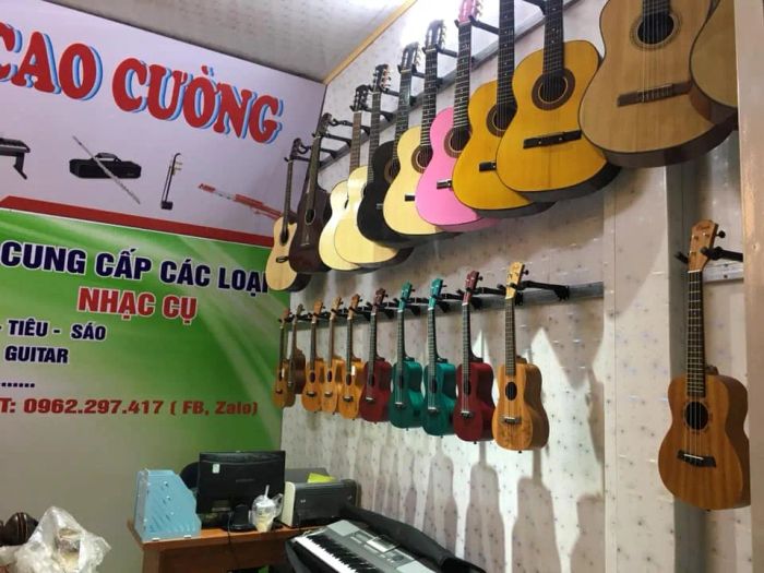 Góc trải nghiệm nhạc cụ truyền thống đặc sắc tại Nhạc Cụ Cao Cường
