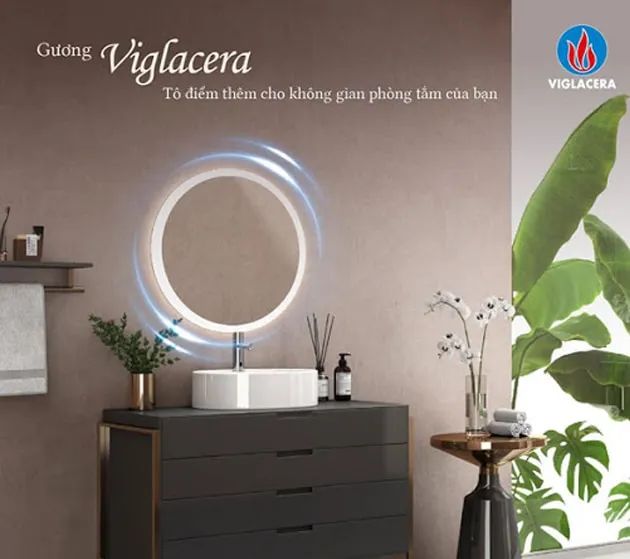 9 mẫu gương nhà vệ sinh Viglacera nổi bật