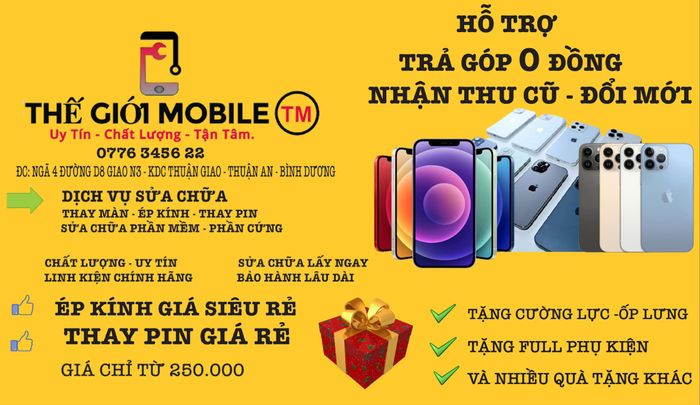 Hình ảnh showroom Thế Giới Mobile
