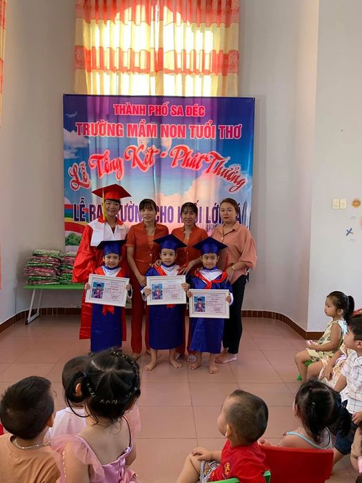 Hình ảnh khu vui chơi ngoài trời tại Trường Mầm Non Tuổi Thơ
