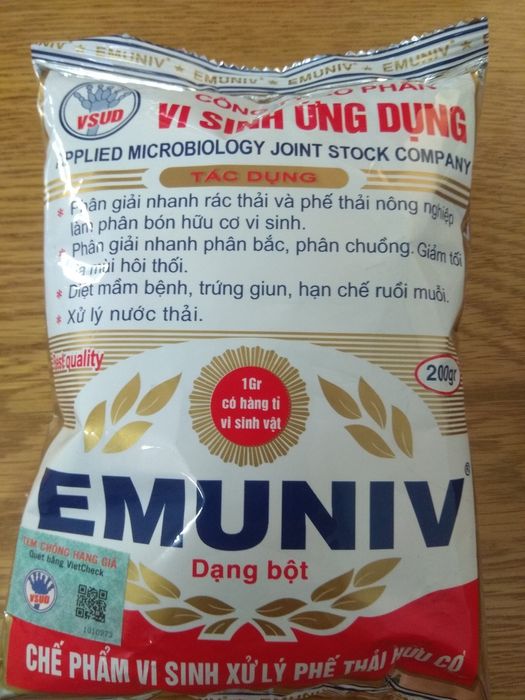 Chế phẩm vi sinh xử lý chất thải hữu cơ EMUNIV - hình ảnh 1