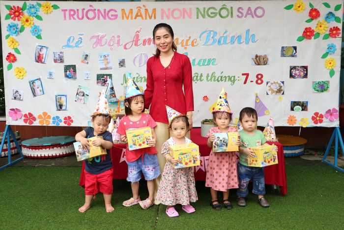 Hình ảnh khuôn viên xanh mát tại Trường Mầm Non Ngôi Sao Đồng Tháp
