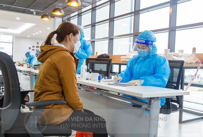 Khu vực khám chữa bệnh hiện đại tại Bệnh Viện Đa Khoa Quốc Tế Hải Phòng