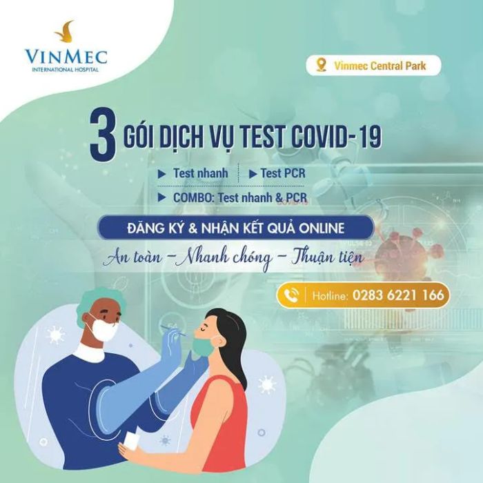 Không gian xét nghiệm COVID-19 tại Vinmec Hải Phòng