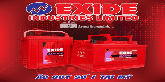 Ảnh minh họa Ắc quy Exide 1