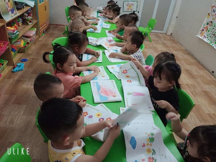 Hình ảnh không gian học tập tại Mầm Non Minh Hằng