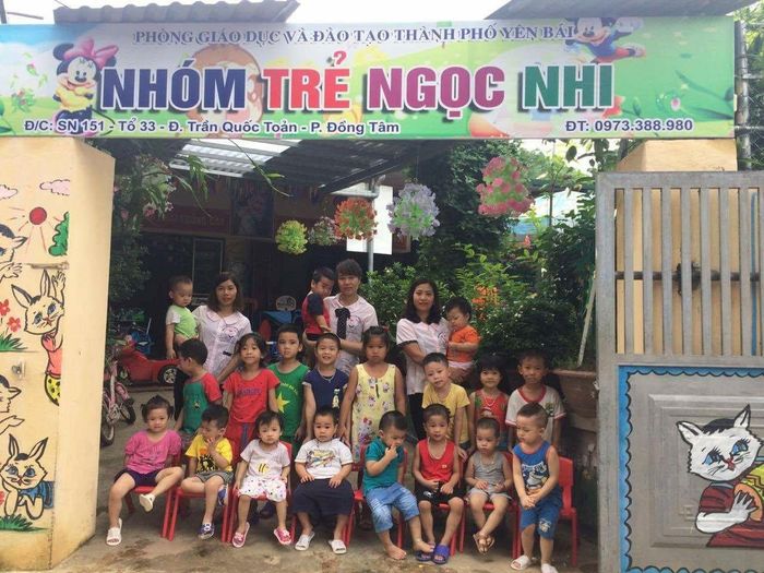 Hình ảnh không gian học tập vui nhộn tại Nhóm Trẻ Ngọc Nhi