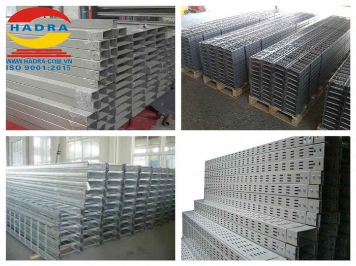 Hình ảnh dây chuyền sản xuất thang máng cáp hiện đại tại nhà máy HADRA