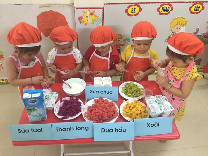 Hình ảnh hoạt động vui chơi bổ ích tại Nhóm Trẻ Mầm Non Sao Mai