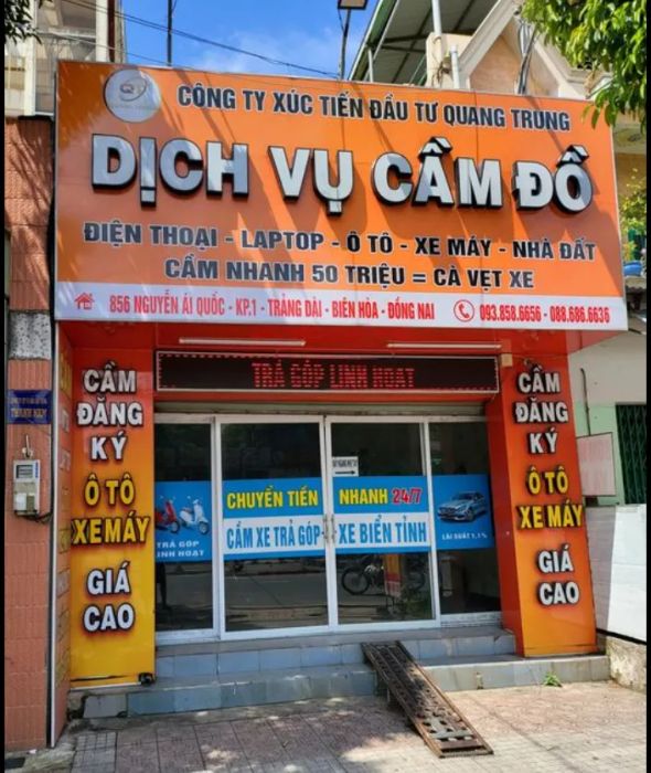 Không gian giao dịch hiện đại tại Cầm Đồ Quang Trung