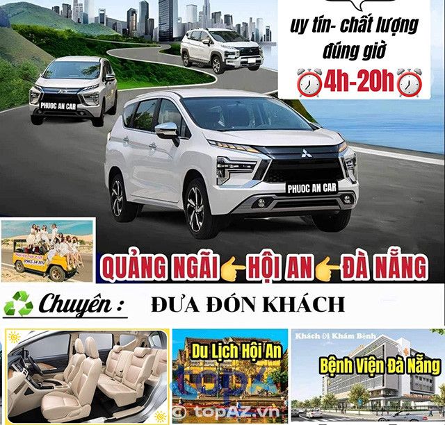 Dịch vụ xe ghép Đà Nẵng – Quảng Ngãi của Phước An Car uy tín và chất lượng, luôn đảm bảo sự an toàn và thoải mái cho hành khách.