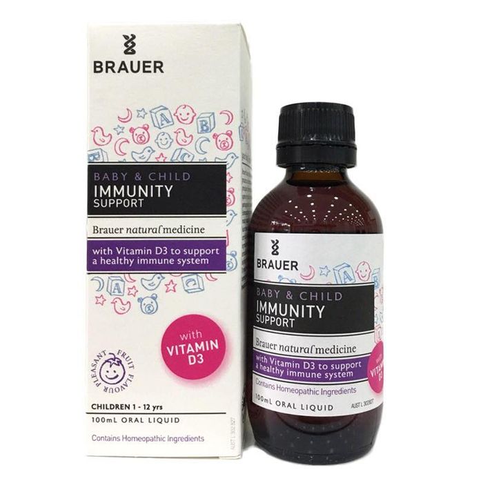 Hình ảnh 1 - Siro Brauer Immunity Support: Sản phẩm hỗ trợ tăng cường sức đề kháng, nguồn gốc từ Úc với công thức đặc biệt dành cho trẻ em.
