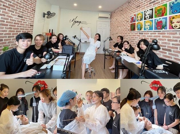 HỌC VIỆN PHUN XĂM MỸ MỸ - 반영구 눈썹 입술