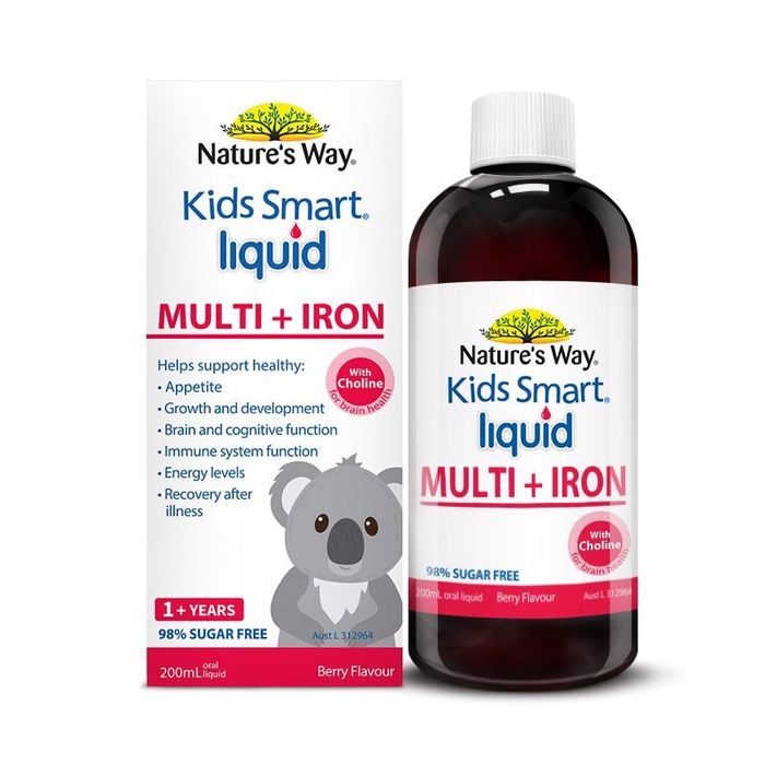 Hình ảnh Nature's Way Kids Smart Multi Iron Liquid - Dưỡng chất vàng cho hệ miễn dịch khỏe mạnh